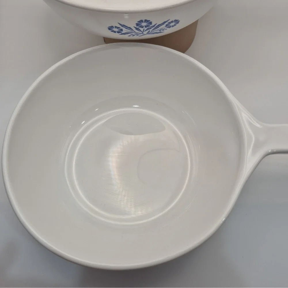 Vintage Corning Ware Blue Cornflower P-81-B 1 Pint & P-83-B Menu Elite 6.5